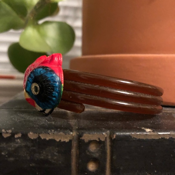 Fancy Fantastic Painted Vintage Owl Bracelet - Picture 2 of 11